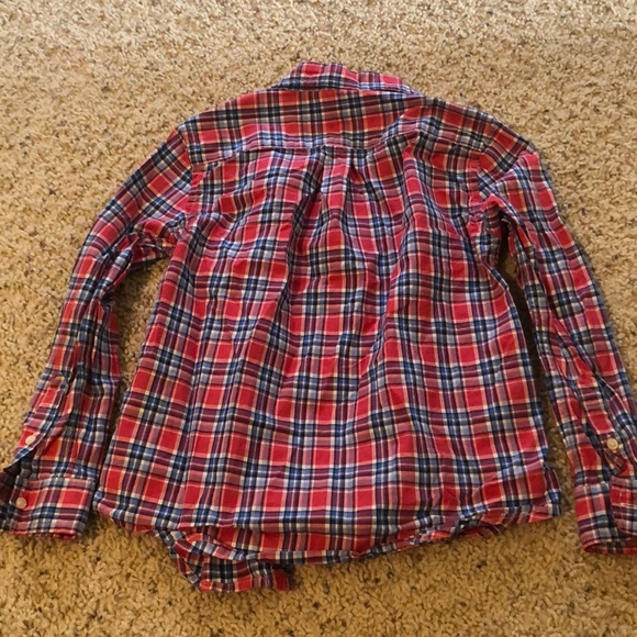 Red & Blue Plaid Ralph Lauren Button-down Shirt - Picture 2 of 3